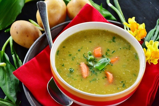 Bowl of potato soup